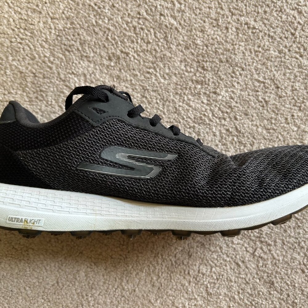 Skechers Go Golf Shoes Men's Size 10.5 Gray Black Soft Spikes 54546 - Picture 6 of 10